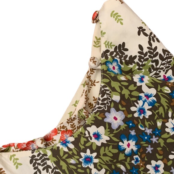 Alice + Olivia XS Floral A Line Mini Dress w/ Removable Cape – Silk Lined – EUC - Picture 8 of 12